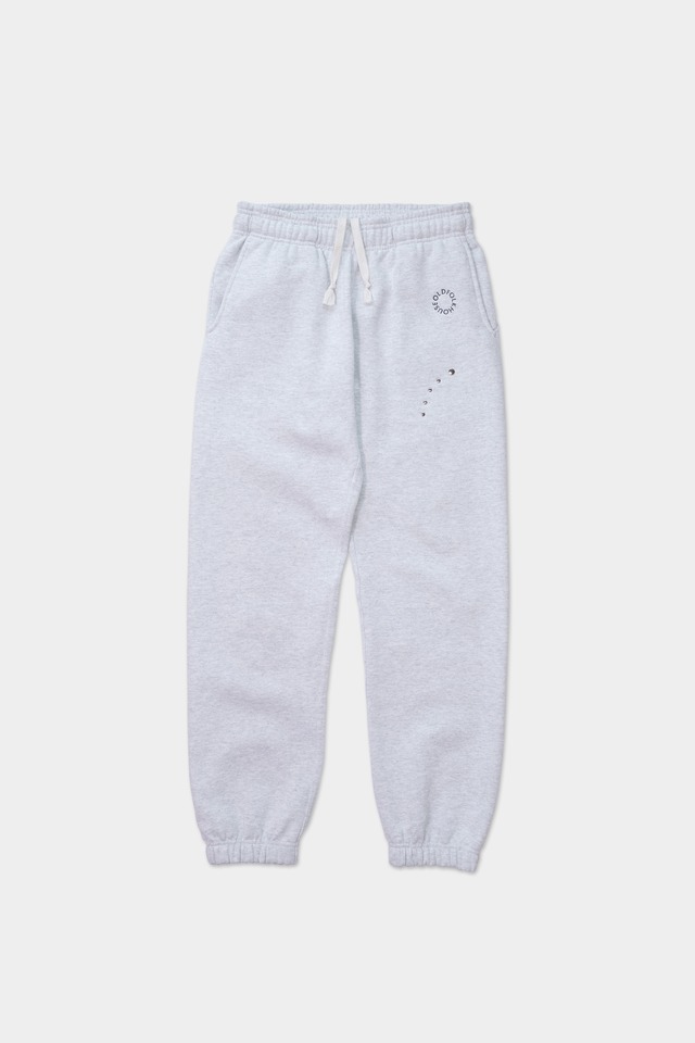 Circle Logo Studs Sweat Pants - Heather Gray