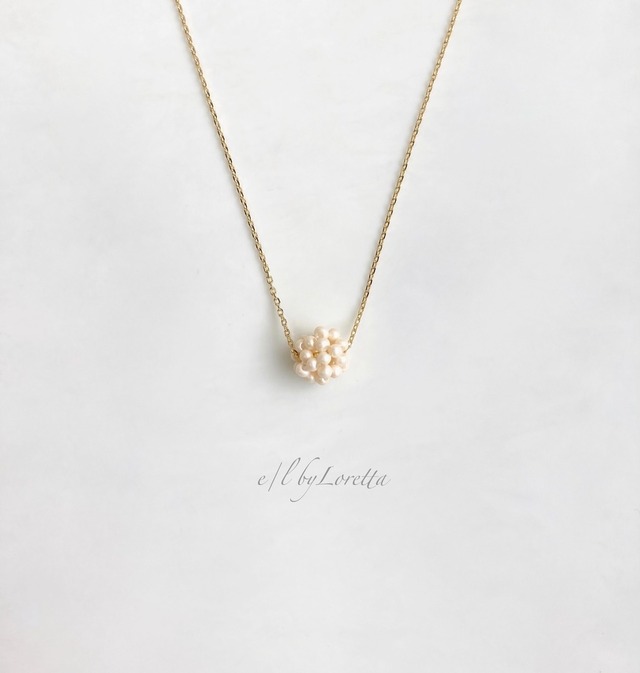 Pearl ball Necklace  0001