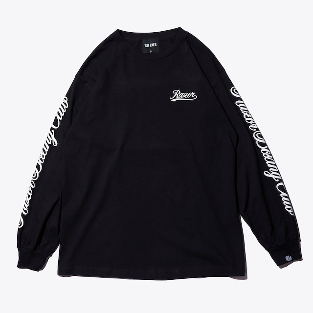 RAZOR LOGO LS T-SHIRT  BLACK