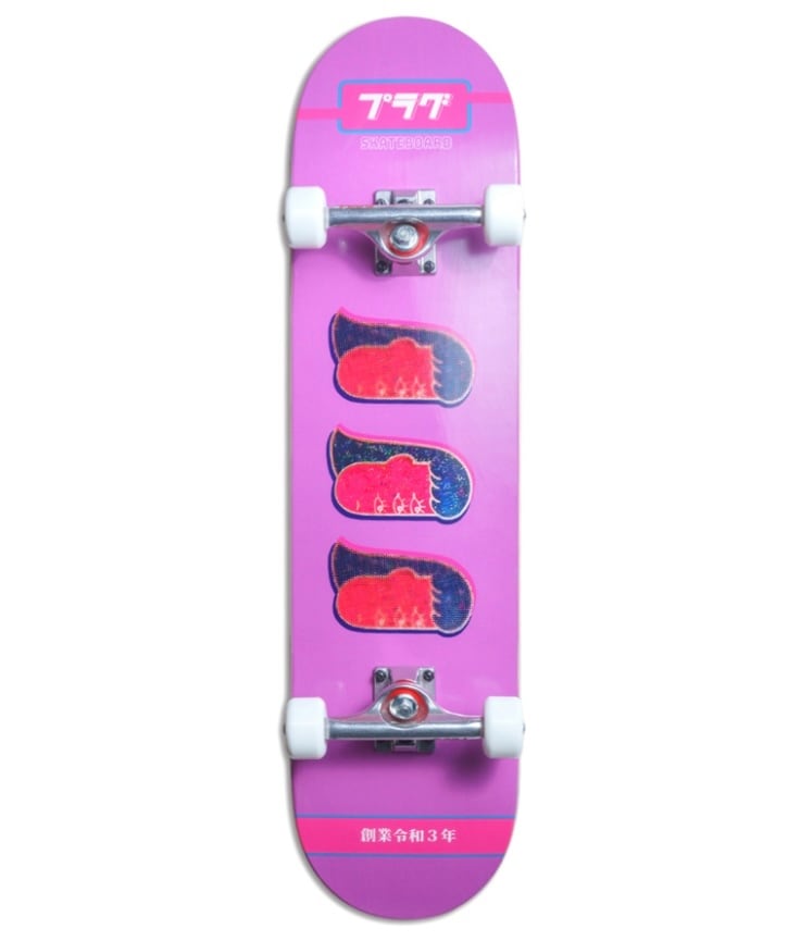 THREE EYES LOOKING TO THE FUTURE (complete deck) | PLUG SKATEBOARD