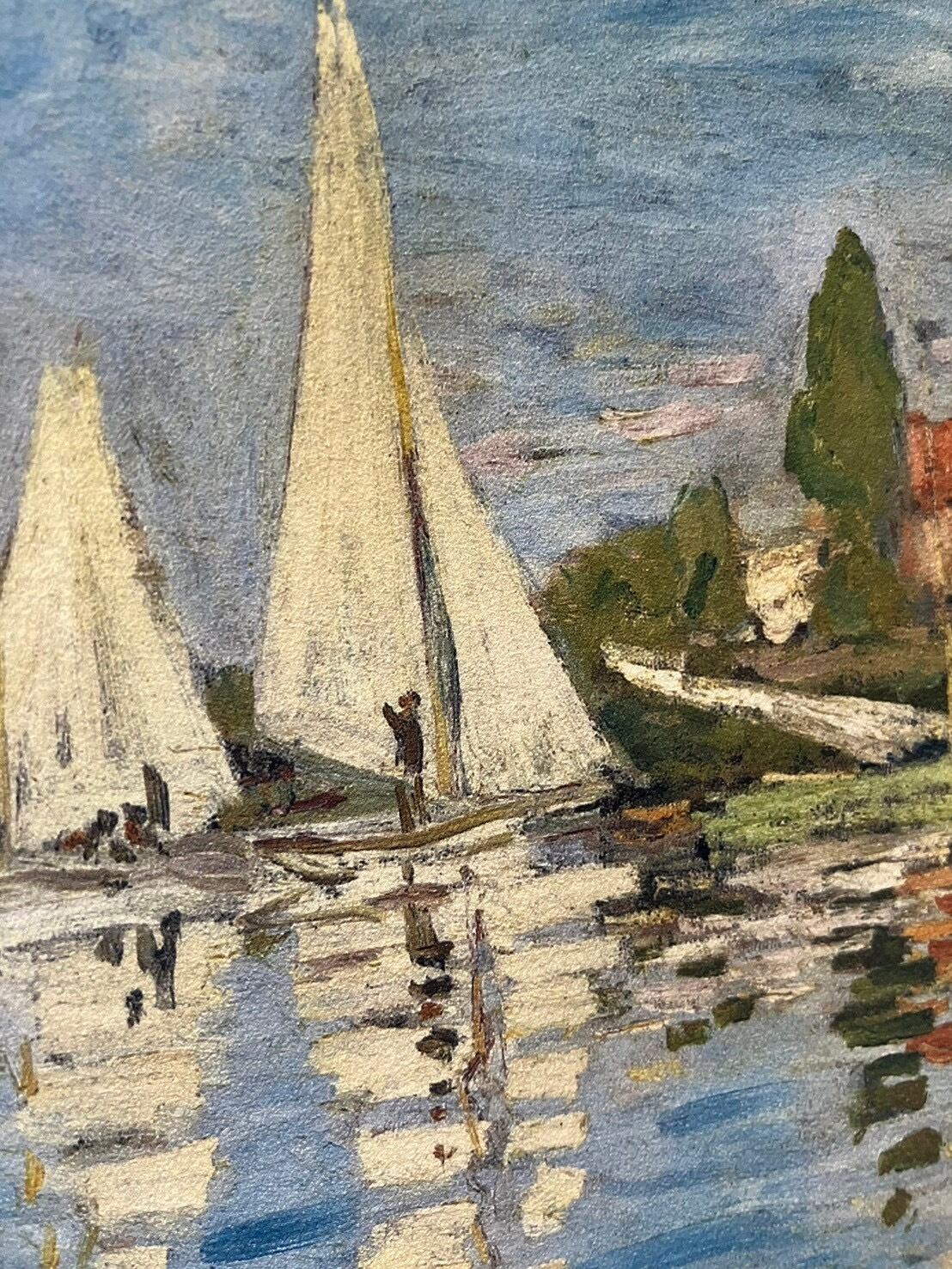 素敵なアートパネル A5サイズ アルジャントゥイユのレガッタ クロード