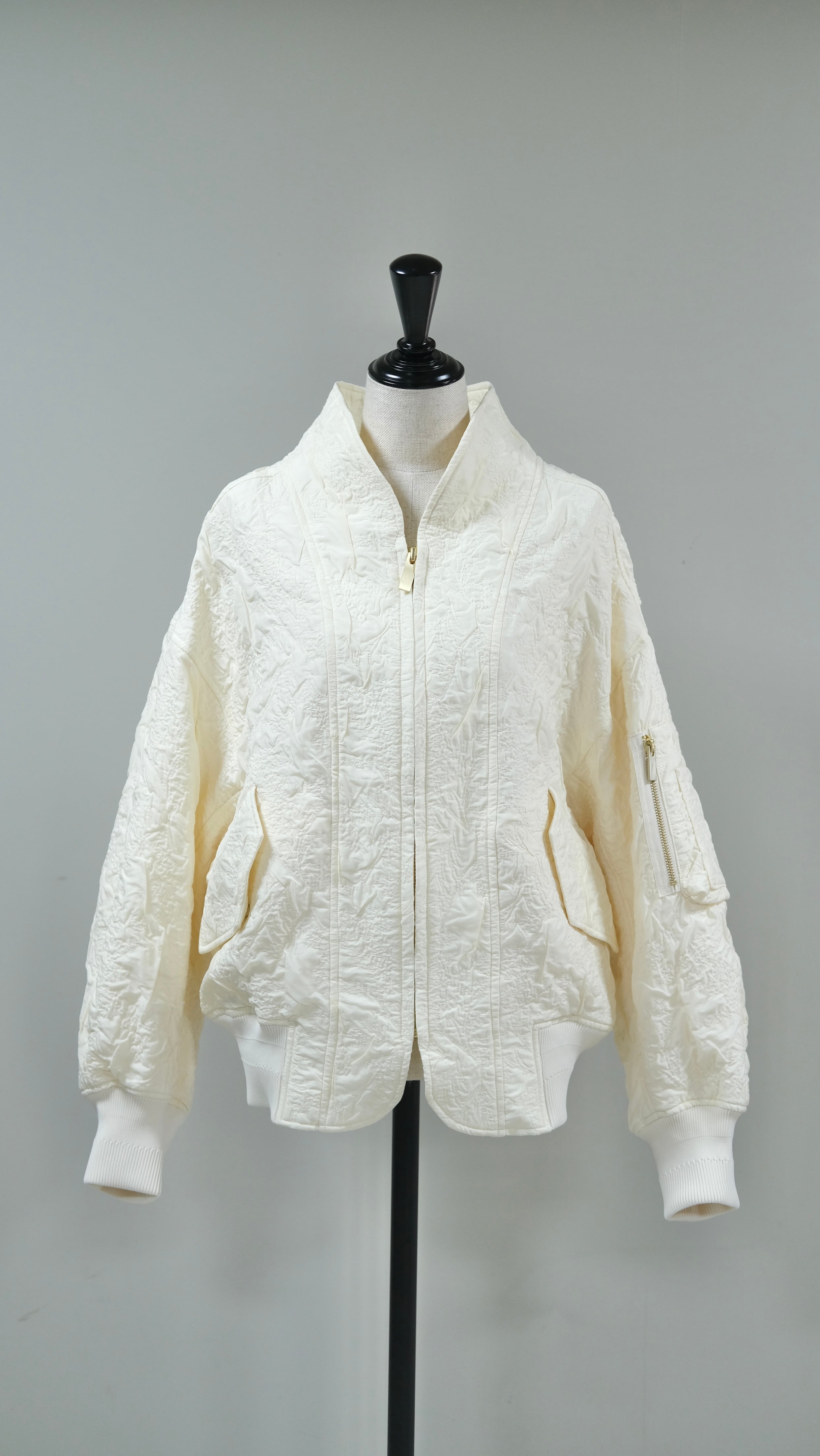 【Mame Kurogouchi】MM25FW-JK017 -white-