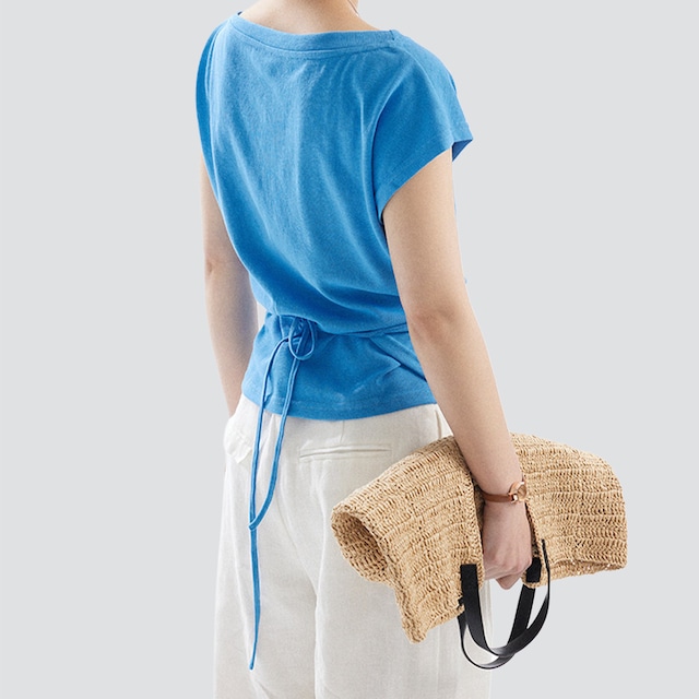 Drape wrap top A00221