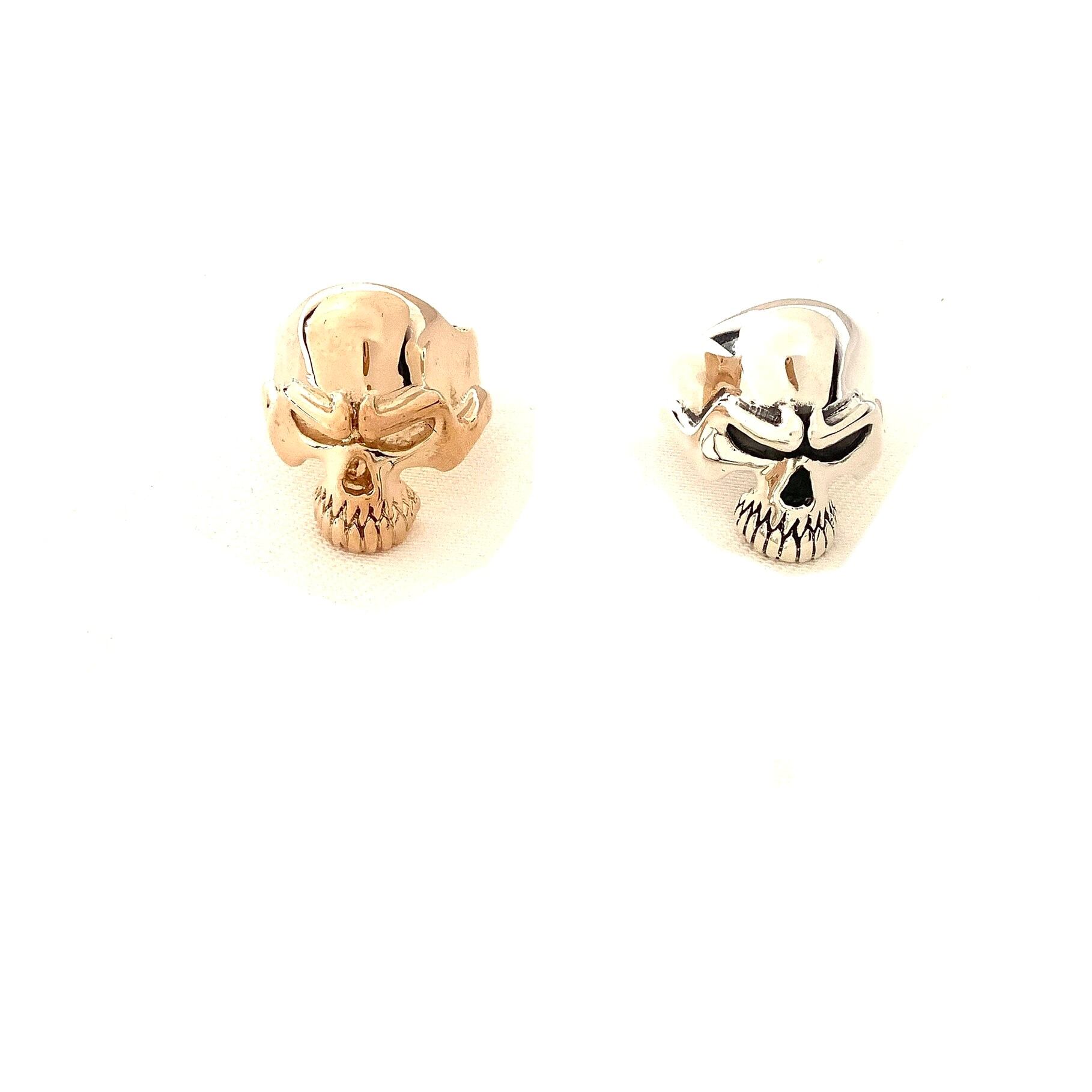 サーティーンデザインズ　スカル　コラボレーション　リング　K18 ゴールド　金 THIRTEEN DESIGNS サーティーンデザインズ KR-19 MIDDLE MAD SKULL