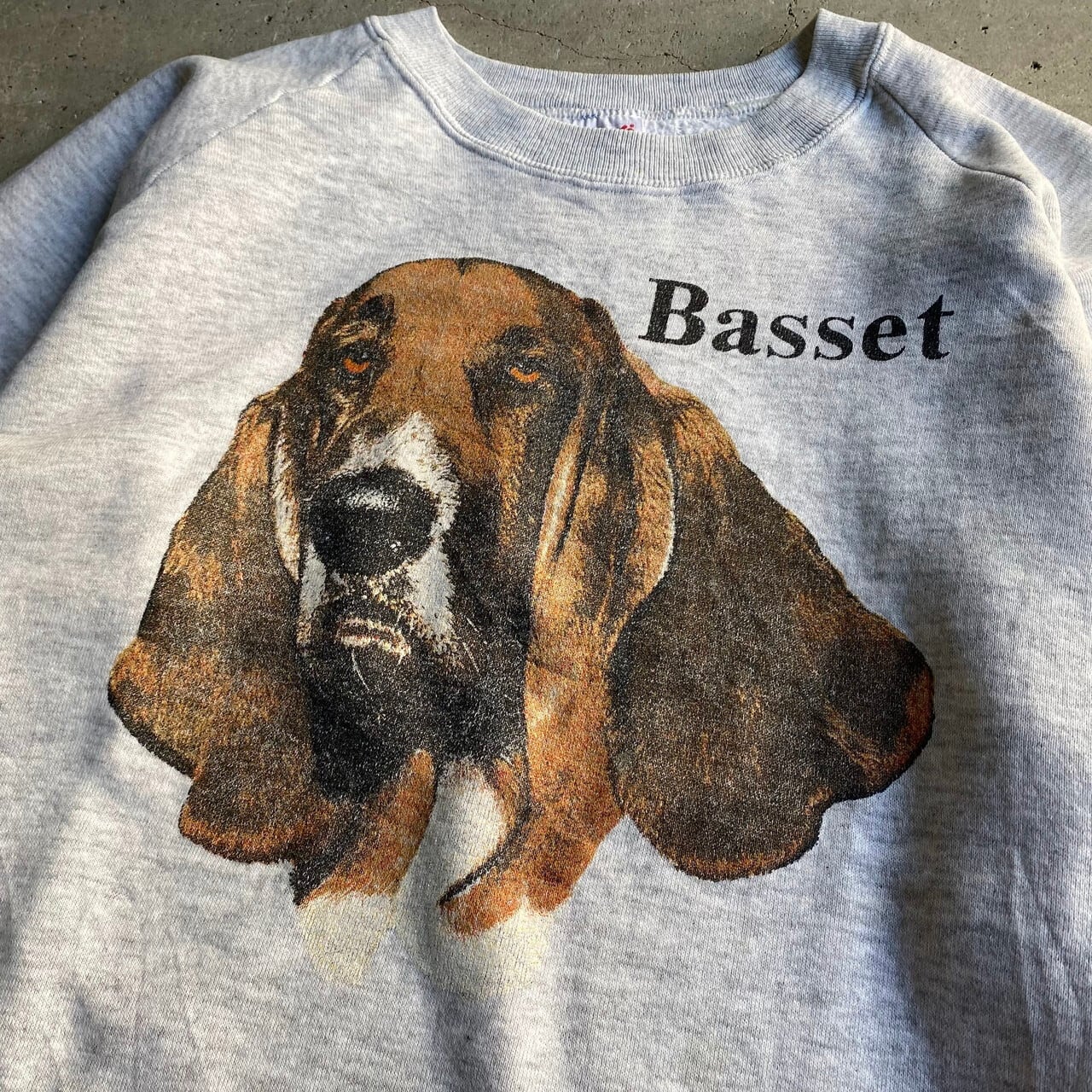 ビッグサイズ 90年代 USA製 Basset アニマル 犬 DOG プリント スウェットシャツ メンズXL 古着 90s ヴィンテージ ビンテージ  トレーナー グレー【スウェット】 | cave 古着屋【公式】古着通販サイト