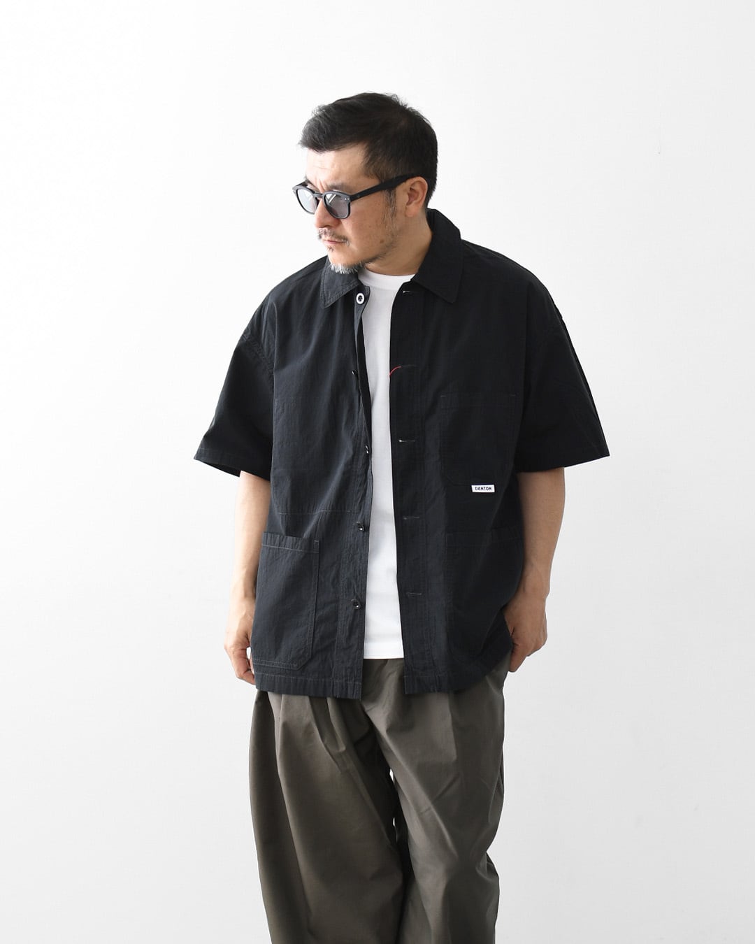 DANTON [ダントン] M COVERALL S/S SHIRT [DT-B0239MUG] カバーオール