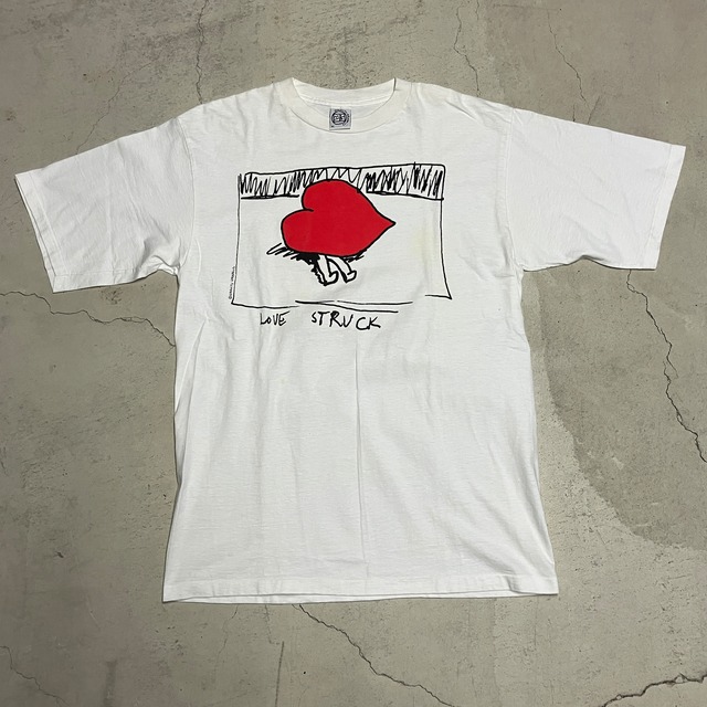 GRAVITY GRAPHICS LOVE STRUCK S/S TEE 1990'S OLD XL