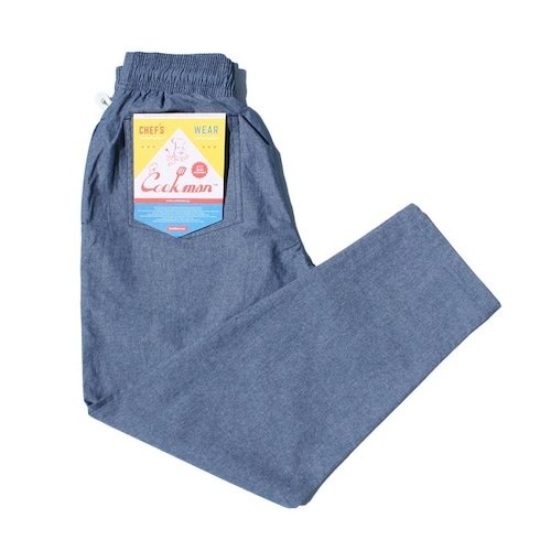 COOKMAN (クックマン) Chef Pants Chambray (シェフパンツ シャンブレー ) ライトブルー 231-11804