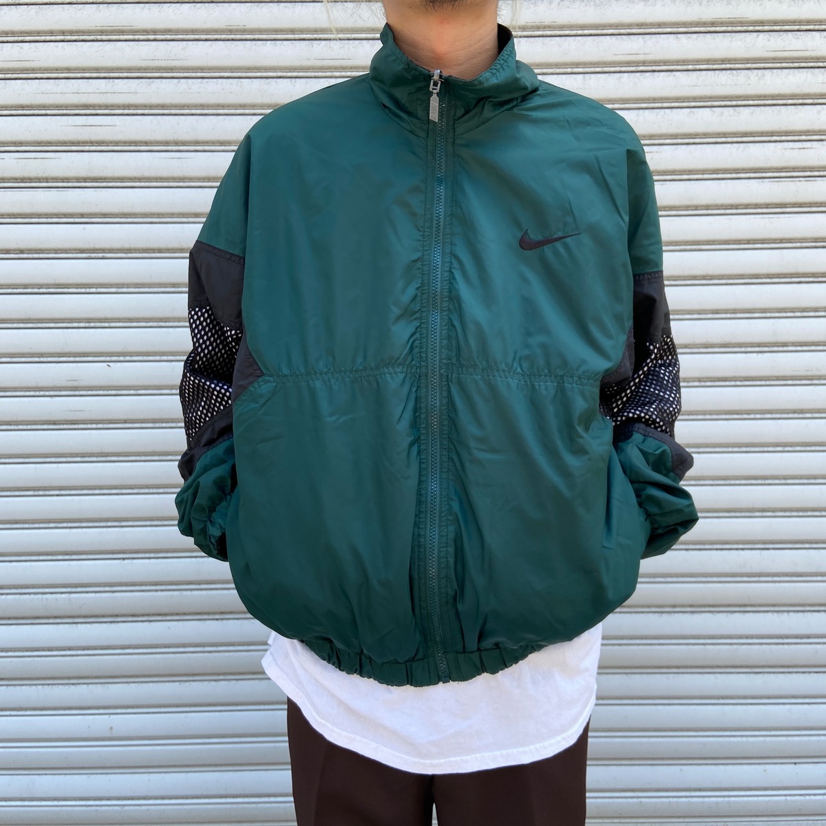 Nike アウター グリーン/ホワイト リバーシブル 00年代 NIKE ナイキ 
