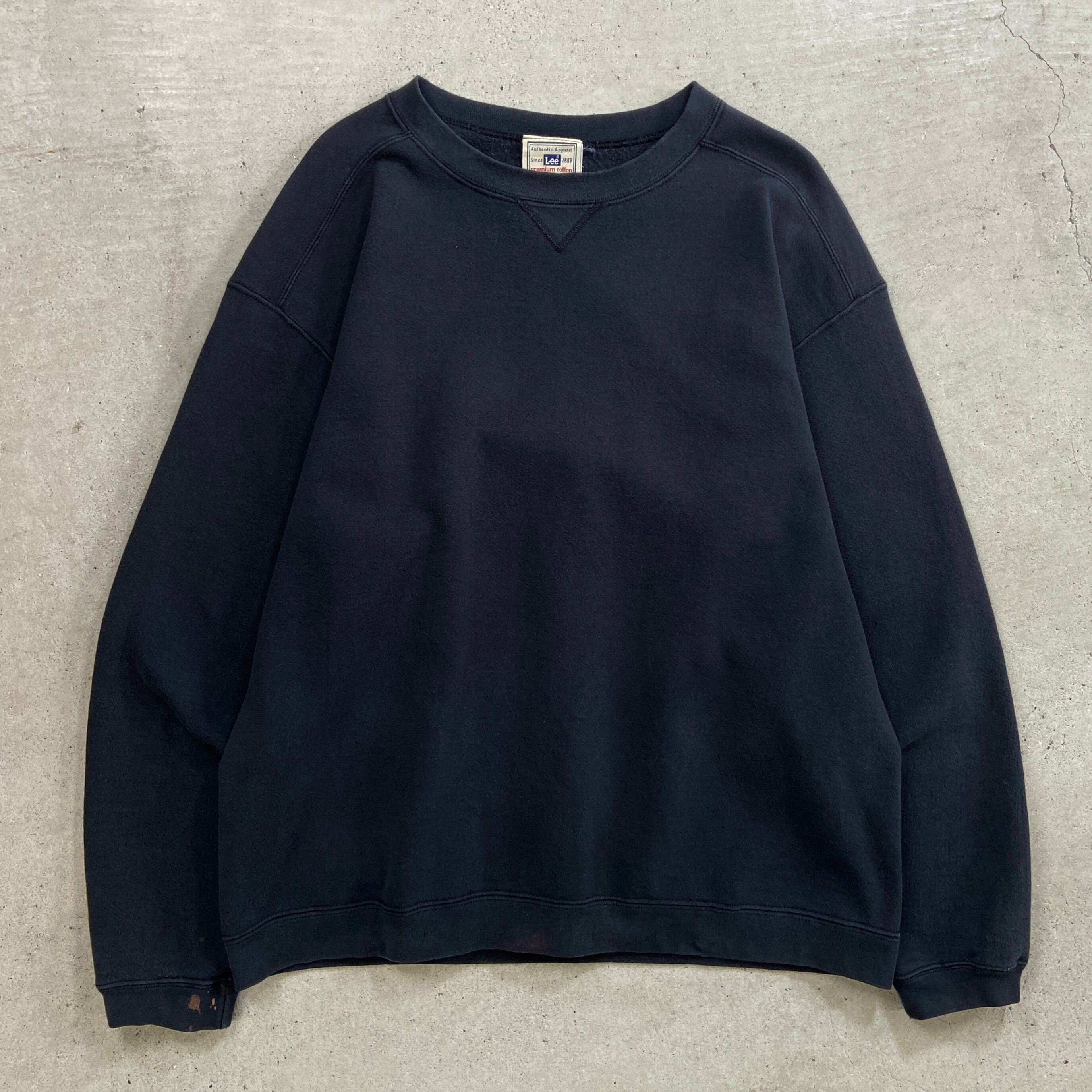 ビンテージ 古着屋 購入 Lee ブランク スウェット ブラック Lee - 古着 