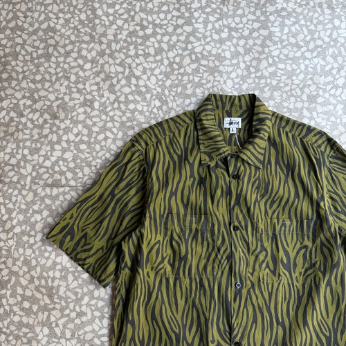 STUSSY / 90’s usa製 zebra shirt size L