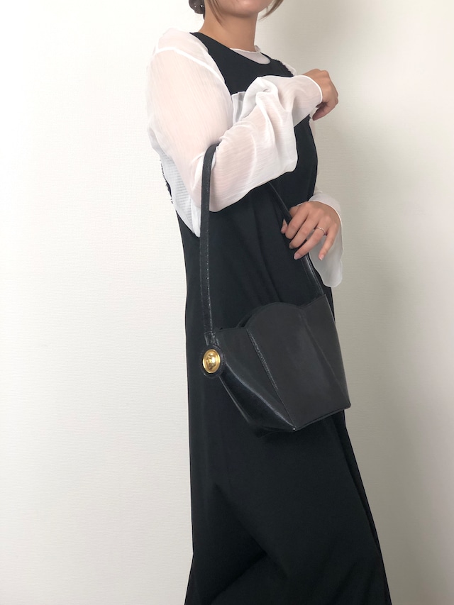 Christian Dior クリスチャン ディオール ショルダーバッグ ブラック CDロゴ ワンショルダー vintage ヴィンテージ オールド rzenbk