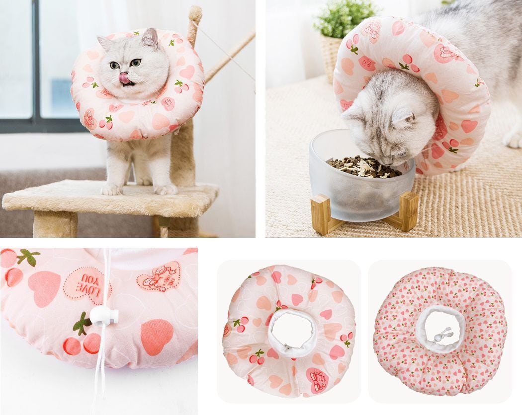 メール便】エリザベスカラー ペット用 犬 猫 ドーナツ型 介護