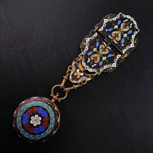 Antique Cloisonnè Chatelaine