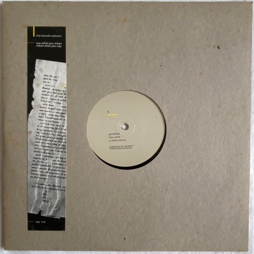 【12EP】The Durutti Column – Say What You Mean, Mean What You Say