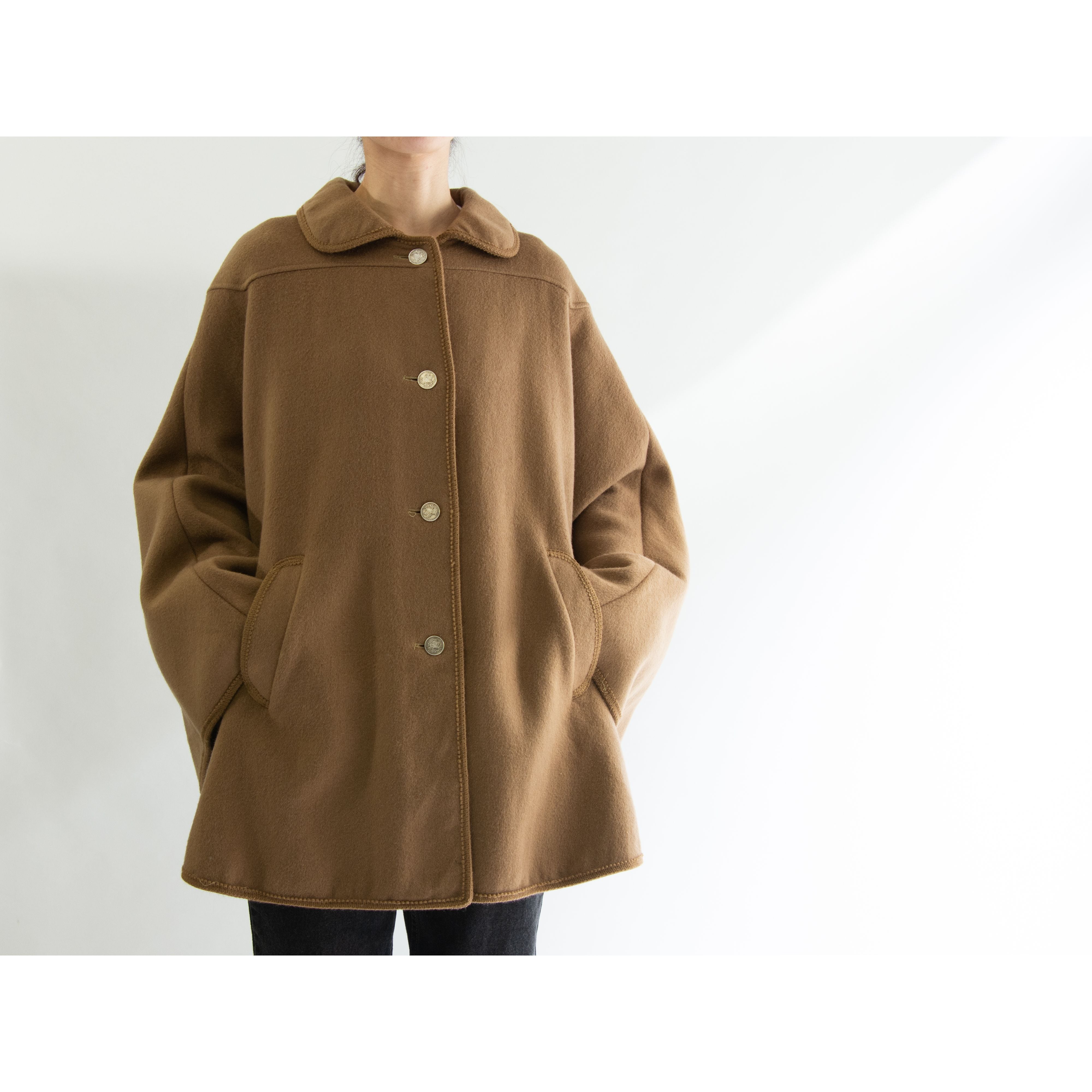 【STEINBOCK】Made in Tyrol wool-polyamide loden cape（シュタインボック オーストリアチロル製 ローデンケープコート ポンチョ ）1d