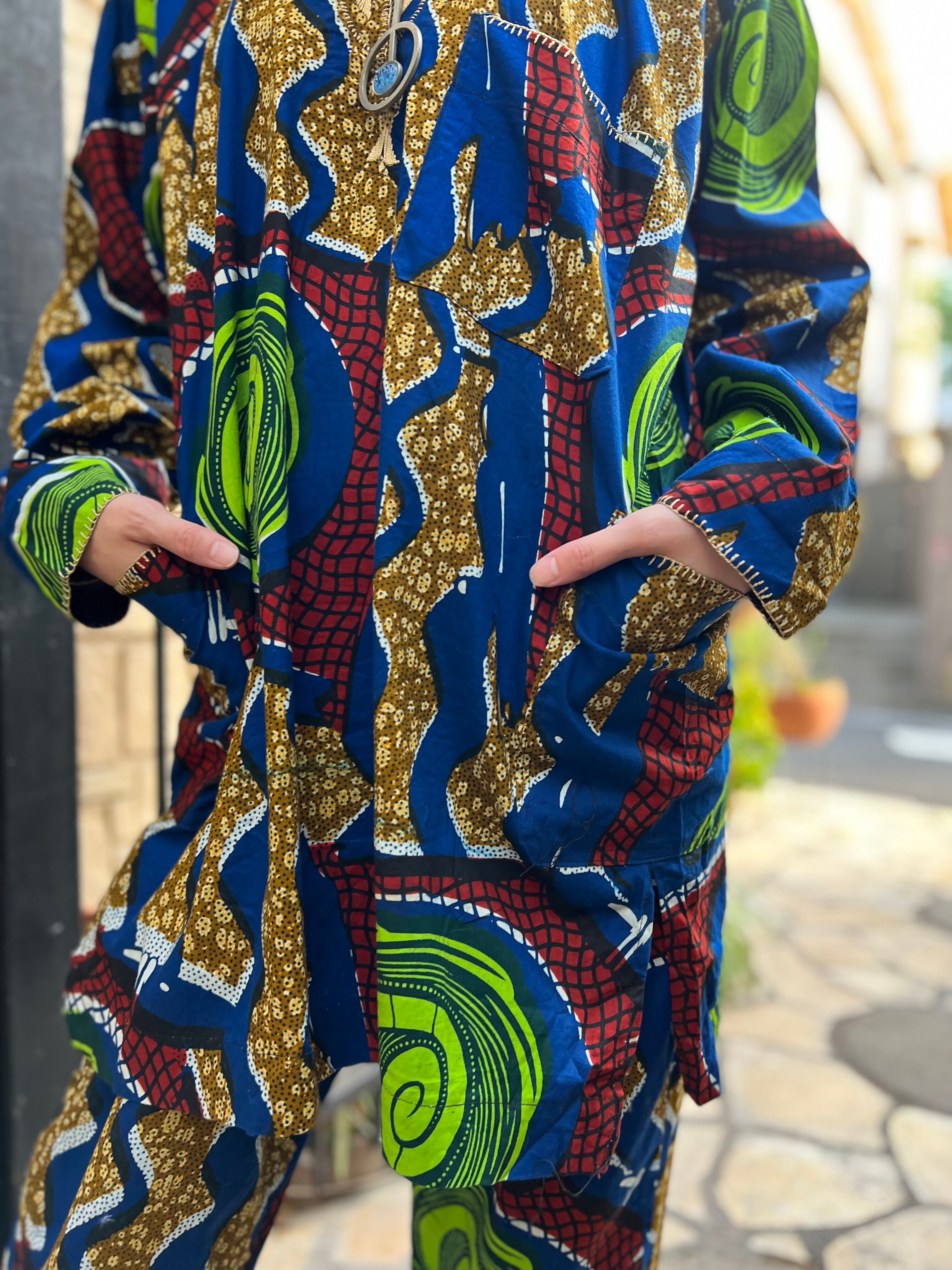 春色3カラー✧ vintage shop【Babb】アフリカンバティック/pants