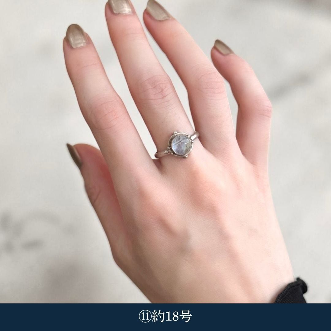 Nepali ring -silver925-【import】moon stone | maruo