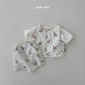 【取寄/韓国直送】LALALAND 26/SM （Baby）イラストノースリーブブラン｜夏服｜韓国子供服