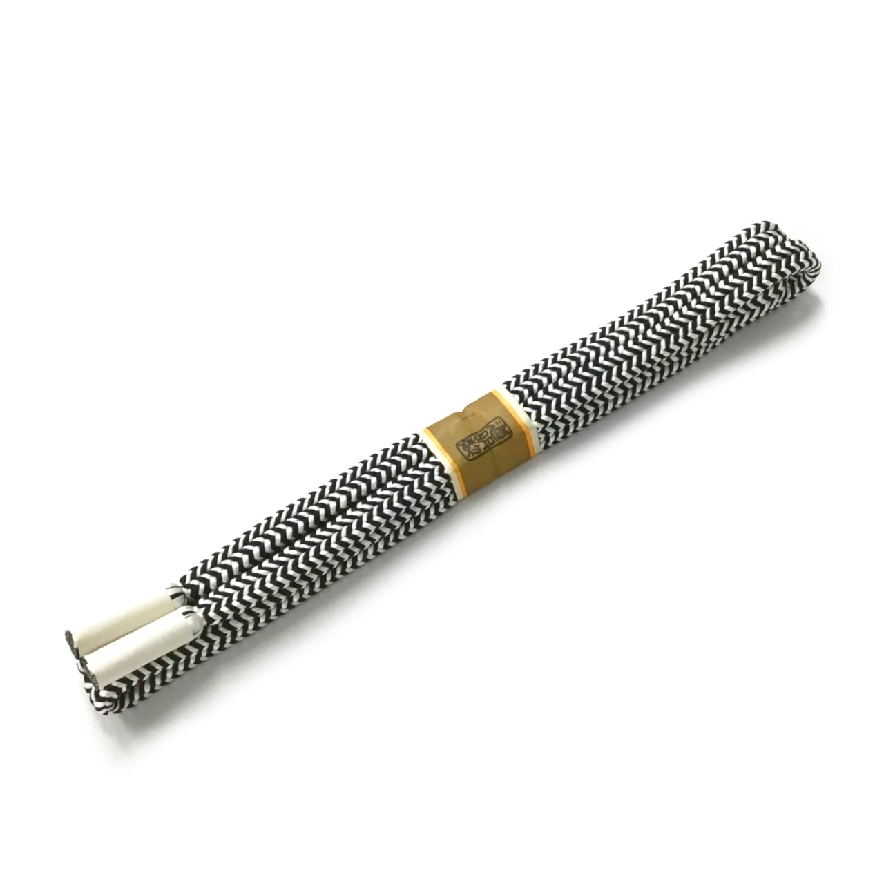道明 帯締め 冠組 二色 白黒色【未着用品】 | かわの屋 道明 帯締め 冠組 二色 白黒色【未着用品】 | かわの屋