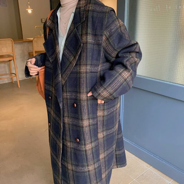 ジャケット・アウター unused 18aw check coat us1462 unused 18aw check unused 18aw check coat us1462 coat us1462