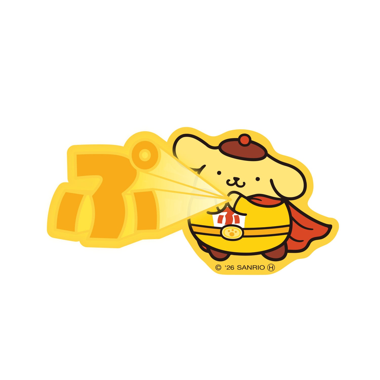 キャラクターステッカー ポムポムプリン 30th ぷ | キャラクター