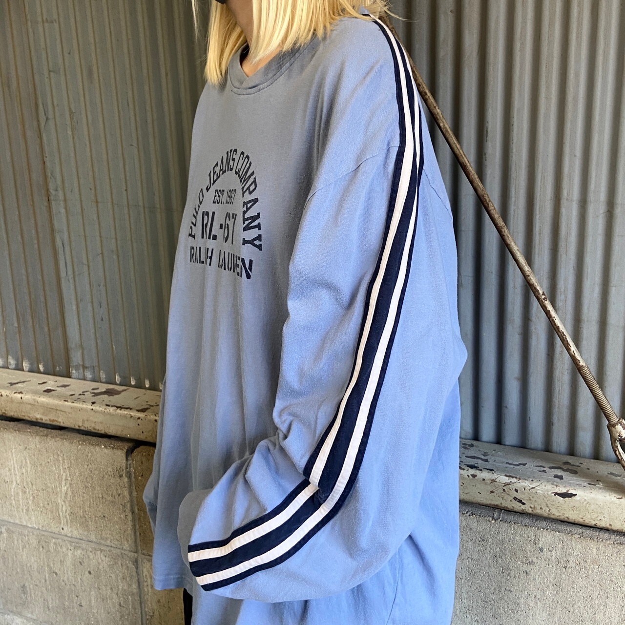 POLO JEANS RALPH LAUREN ラルフローレン ロゴプリント サイドライン 