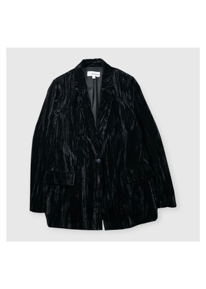 Vintage stripe velvet 1B easy tailored jacket