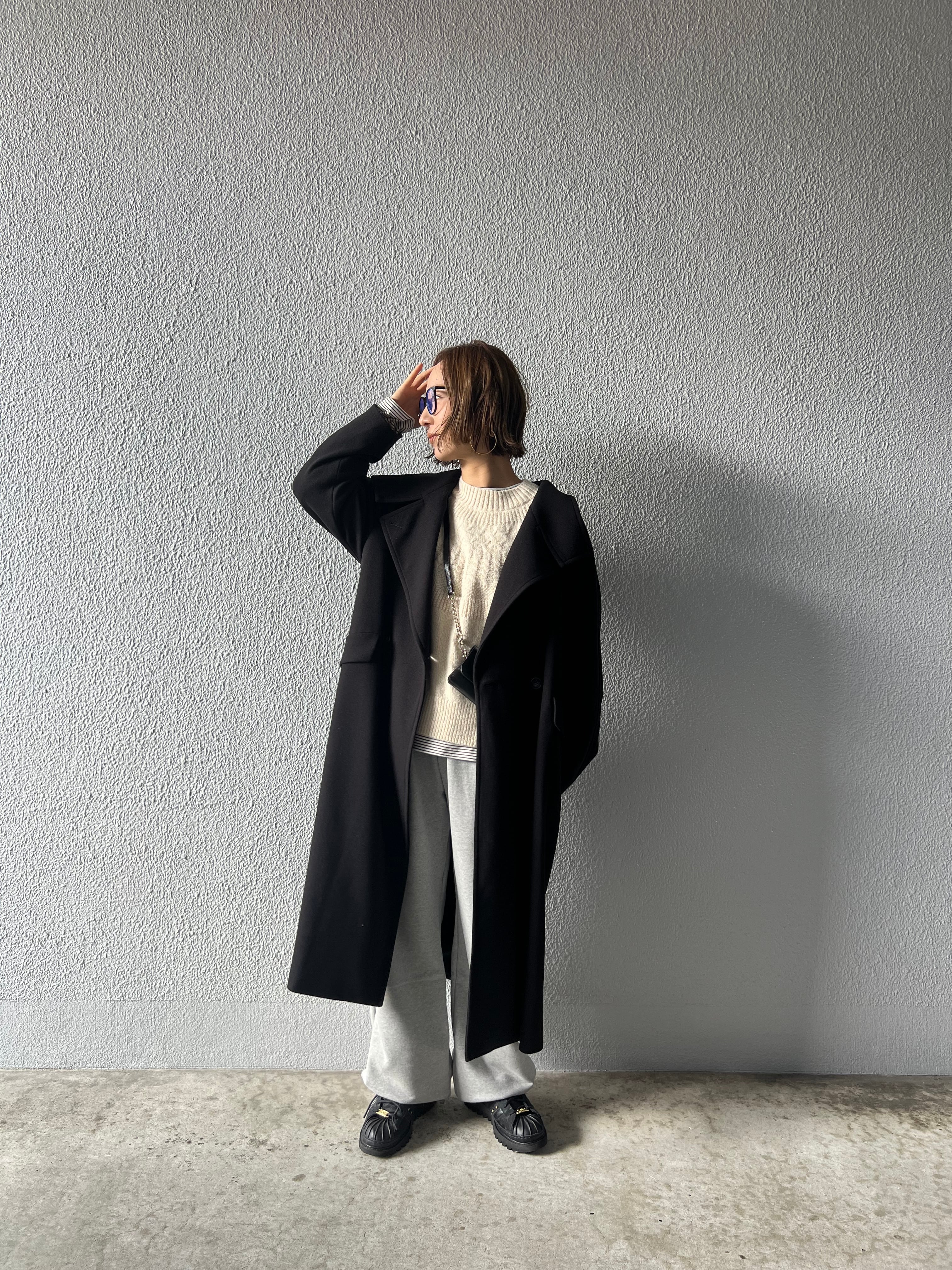 【cafune】ウールライク2wayコート　545415