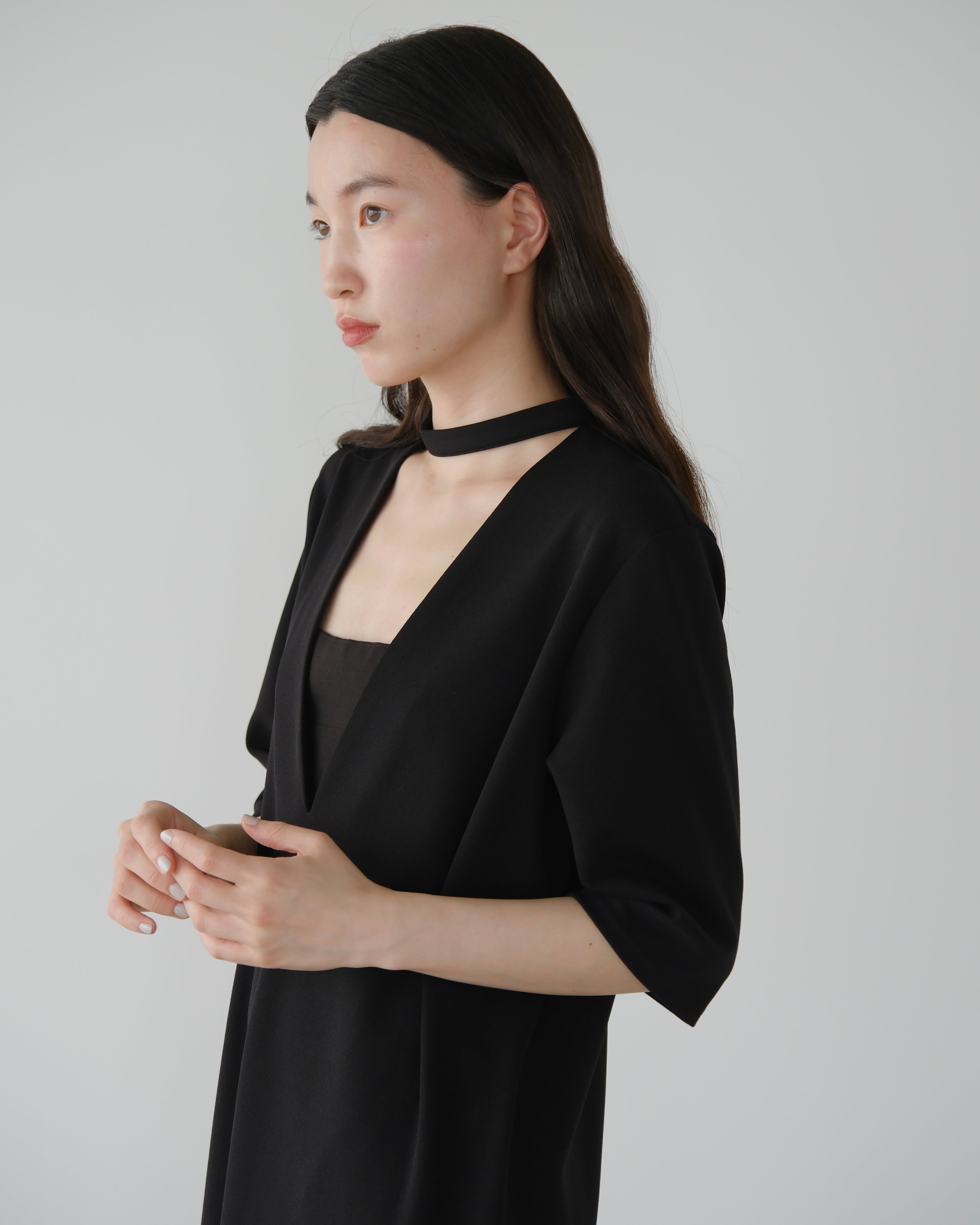 bowtie V-neck one-piece -made in japan- | aéré