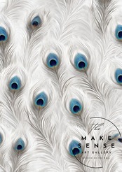 Peacock Feather｜孔雀の羽根が描くラグジュアリーパターンアートポスター｜優雅な空間を演出する額縁付き・国内生産A4ポスター