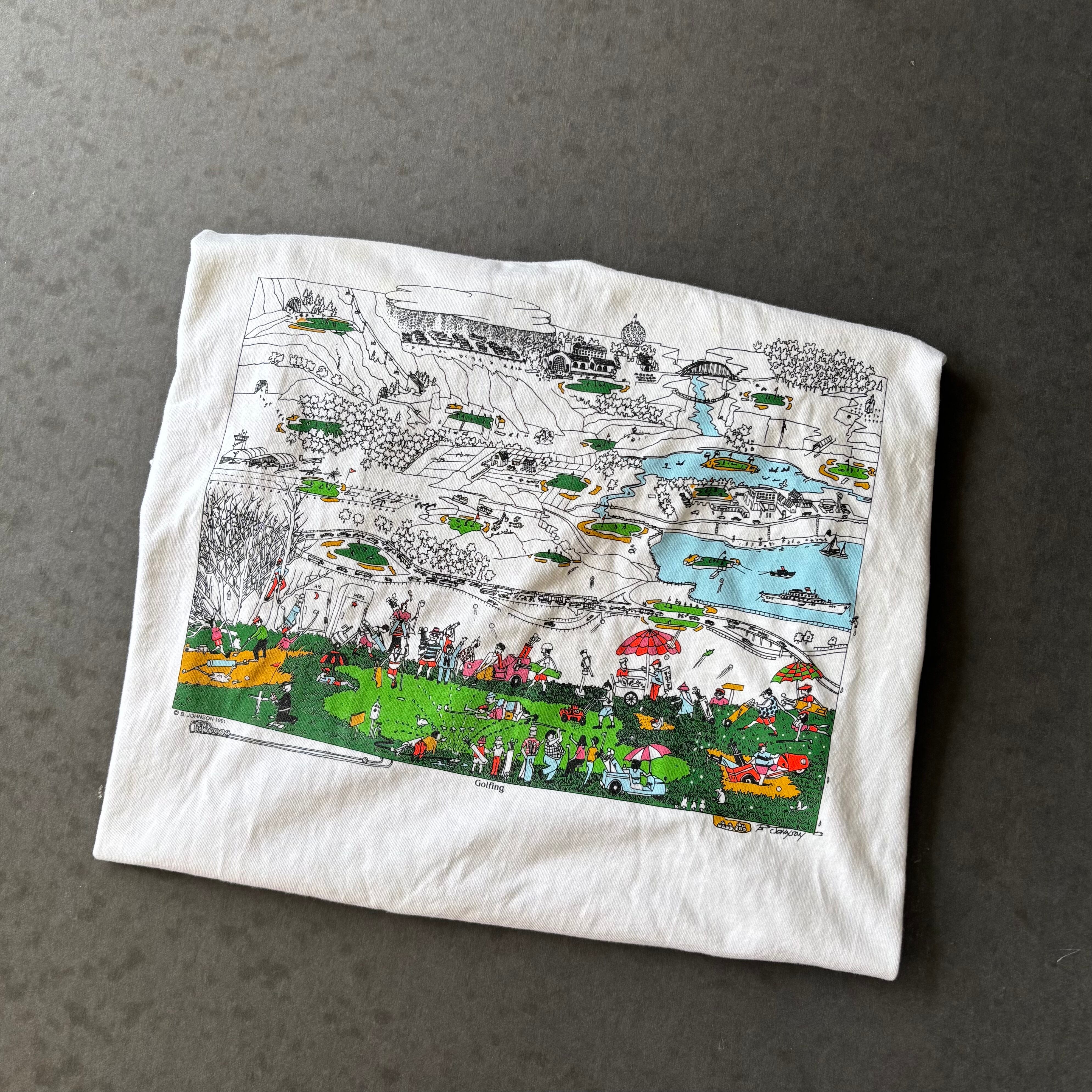 Vintage 90s Bruce Johnson Golfing Vintage 90s Bruce Johnson Golfing