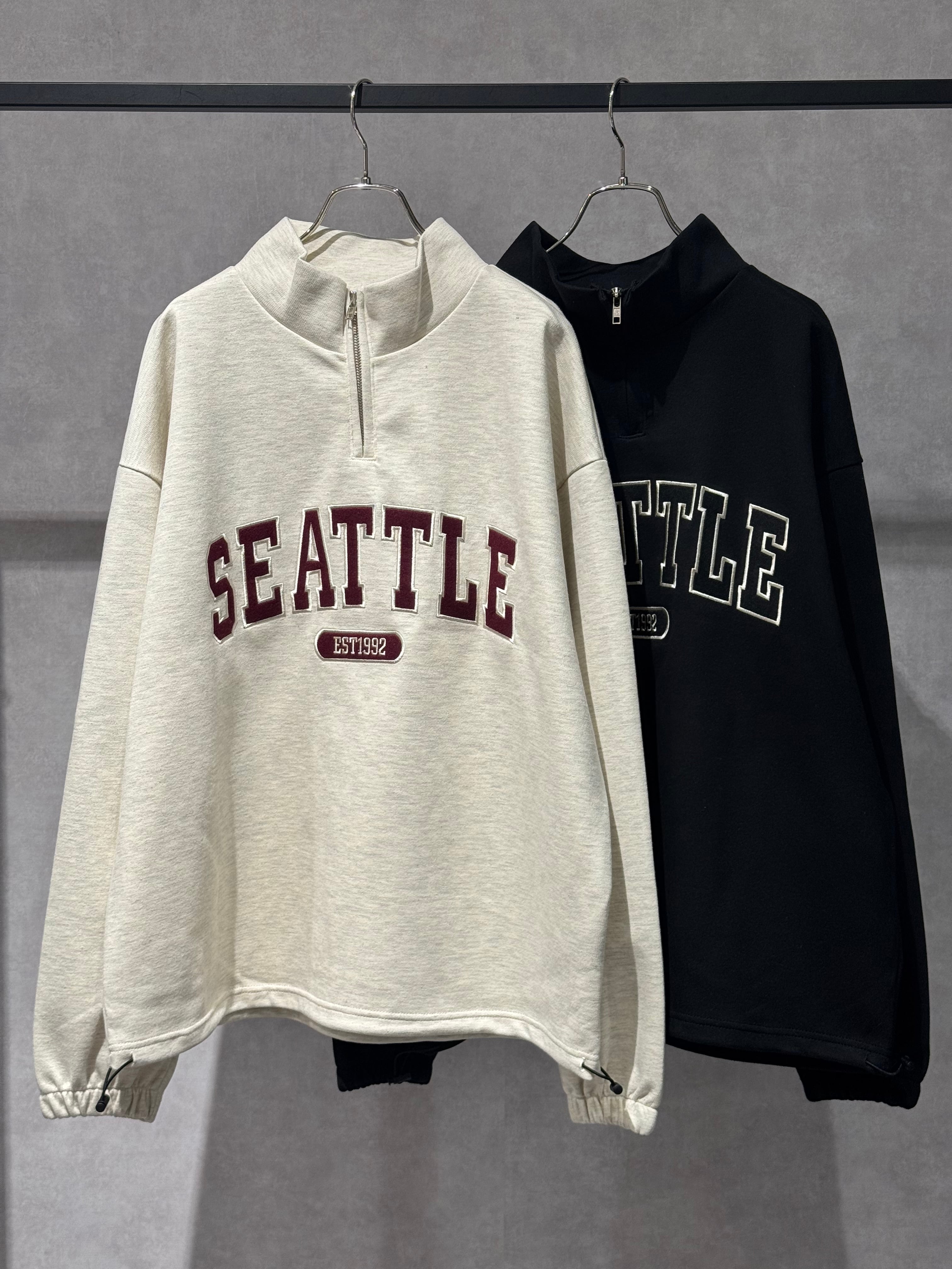 SEATTLE half zip sweat
