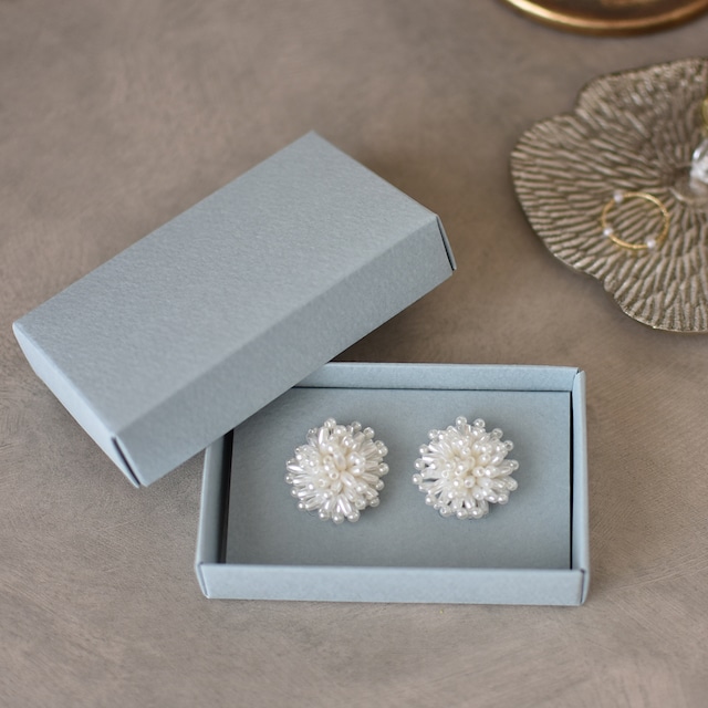 アクセサリー用箱 名刺サイズ 【ブルークラウド】 10枚入 組み立て式 接着不要