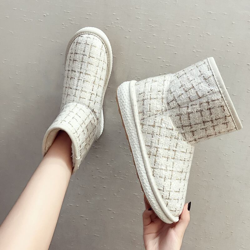 ブーツウィンターレッドカジュアルアンクル 靴 シューズ ロング コットン 冬物 フェイクシューズ97071739234