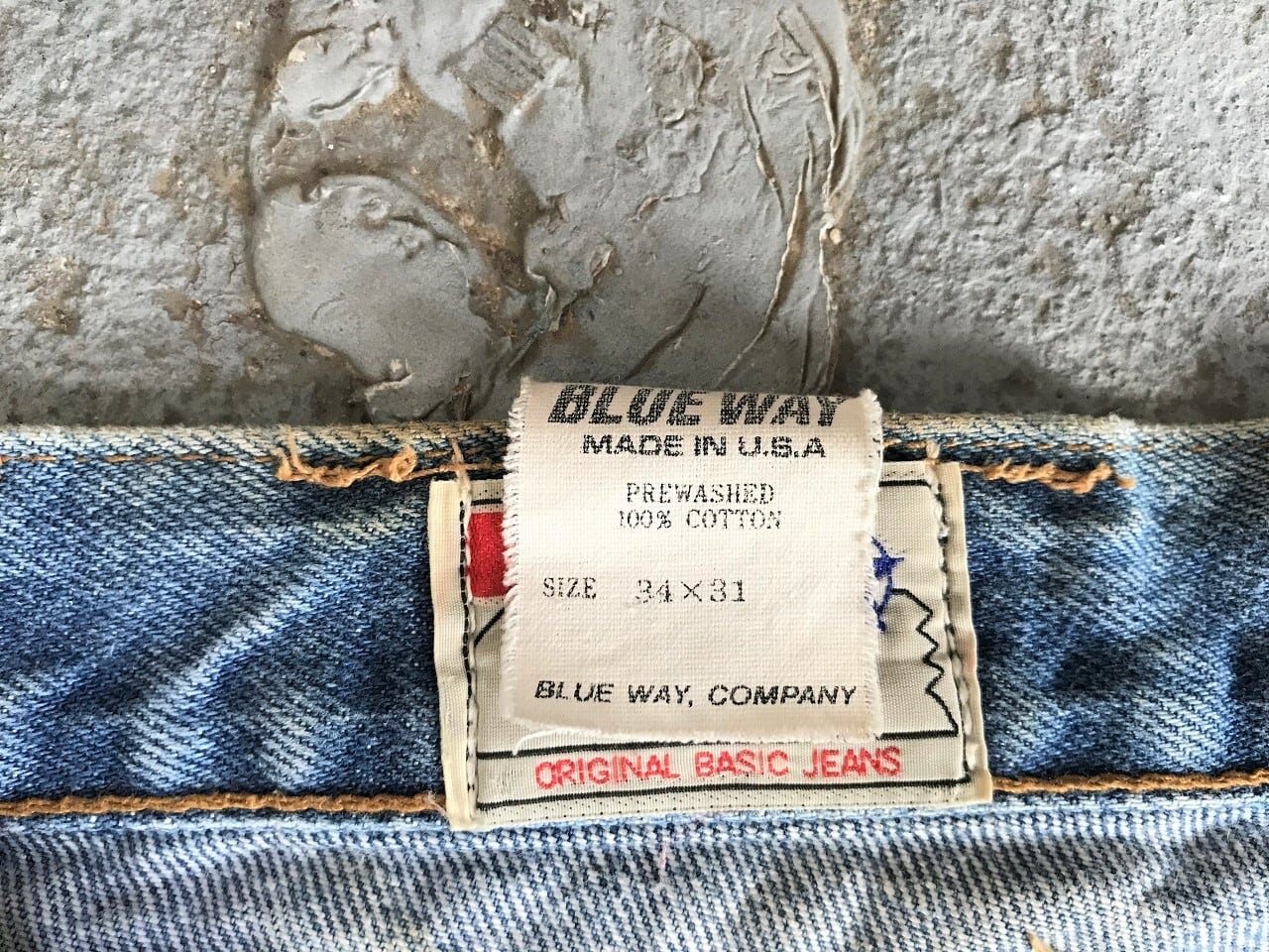 90s BLUE WAY original basic jeans MADE IN USA | AFTER DARK