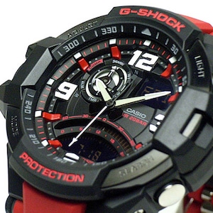 CASIO カシオ G-SHOCK Gショック SKY COCKPIT スカイコックピット GA-1000-4B ブラック×レッド 海外モデル 腕時計