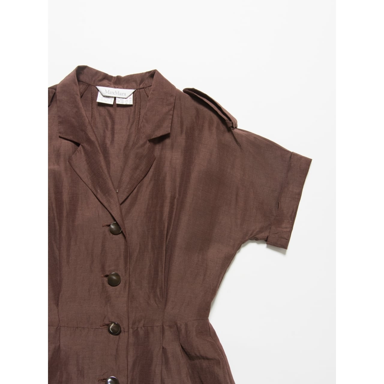 Max Mara】Made in Italy linen-silk shirt dress（マックスマーラ