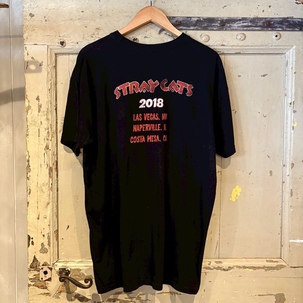 STRAY CATS ロカビリー ブラック バンド Tシャツ ストレイ・キャッツ