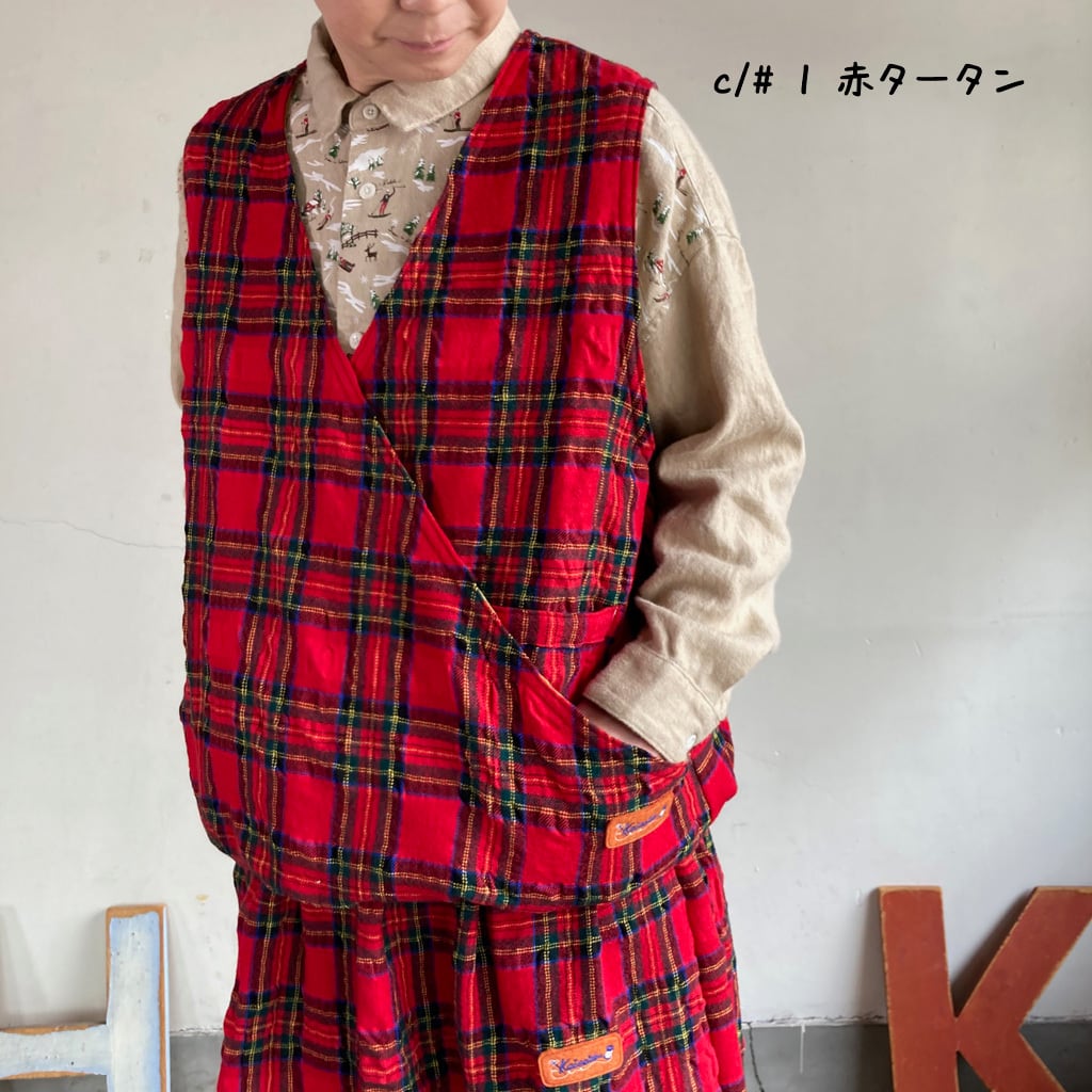 タータンフォーエバー 23JK34 カシュクールベスト サイズ2
