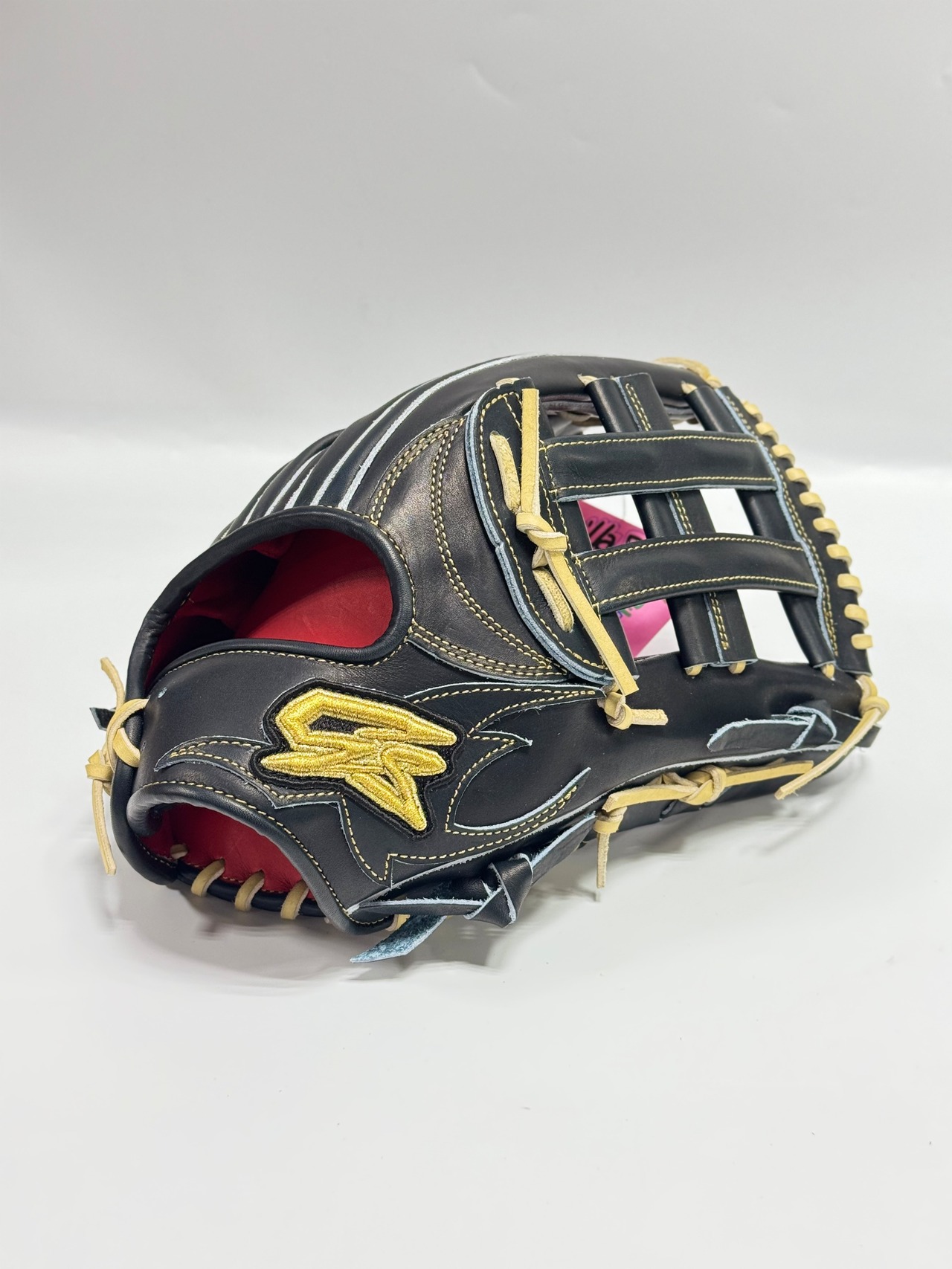 GSｰゴリラスポーツ　ハイグレードモデル　硬式仕様　スーパーヘラクレス型　Nブラック×キャメル　ステッチカラーリッチゴールド・画像2