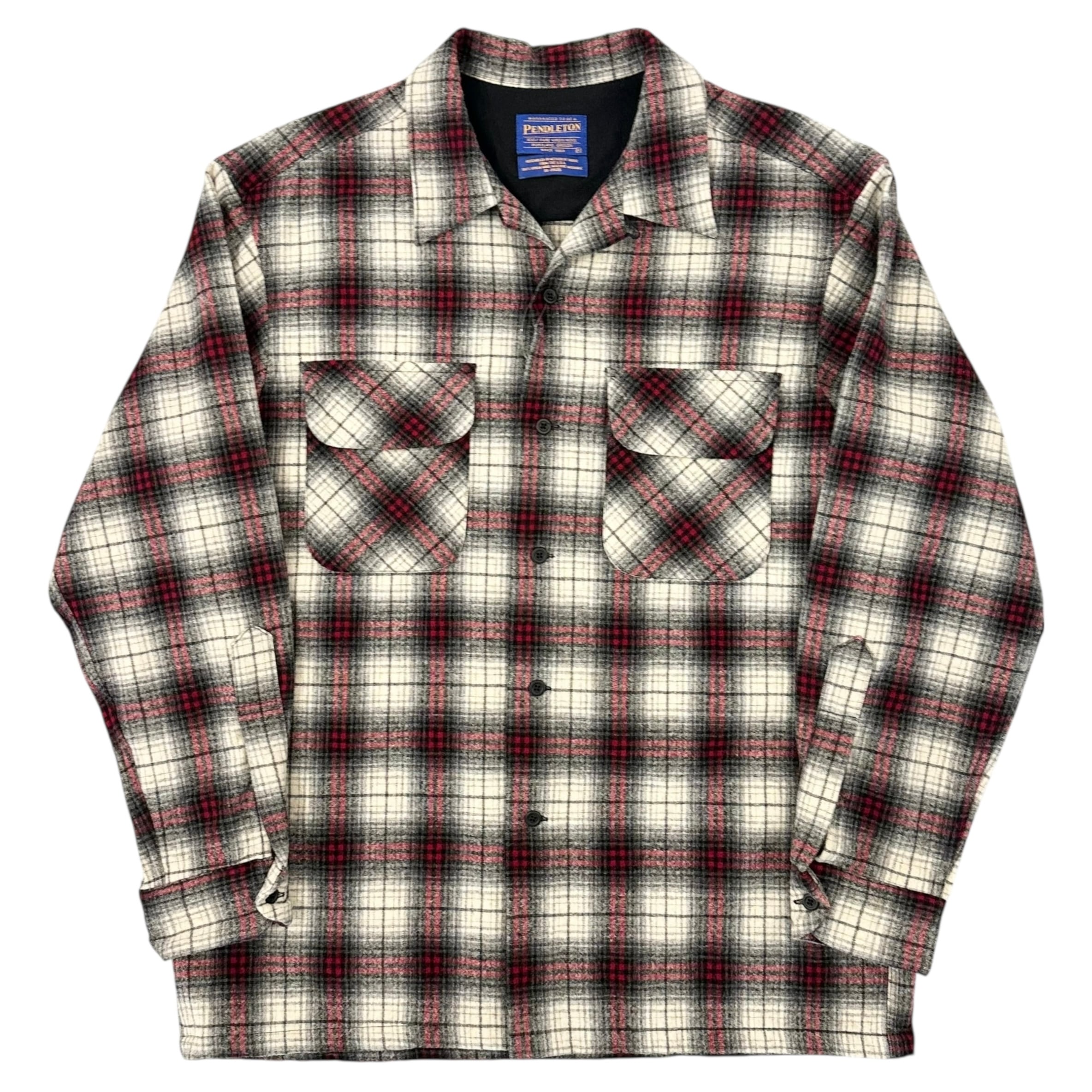 90s〜 PENDLETON Board Shirt White×Red | BerBerJin Yuhodo