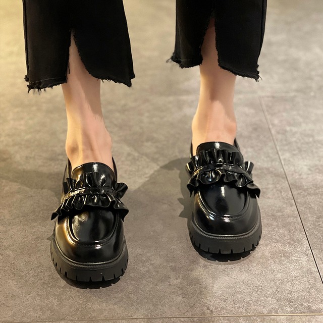 スタンダードレザーサマーソリッド カラー 靴 シューズ レトロ 夏物 ソリッドカラー 部族の婦人靴48235324433