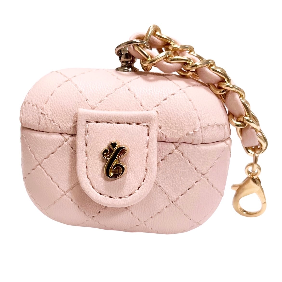 Darich キルティングビジューAirPodsケース　AirPods ピンク Darich ダーリッチ キルティングビジューAirPodsケース pink