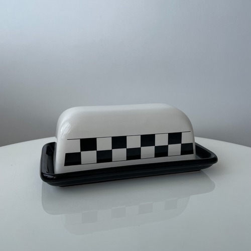 80s vintage butter dish ware