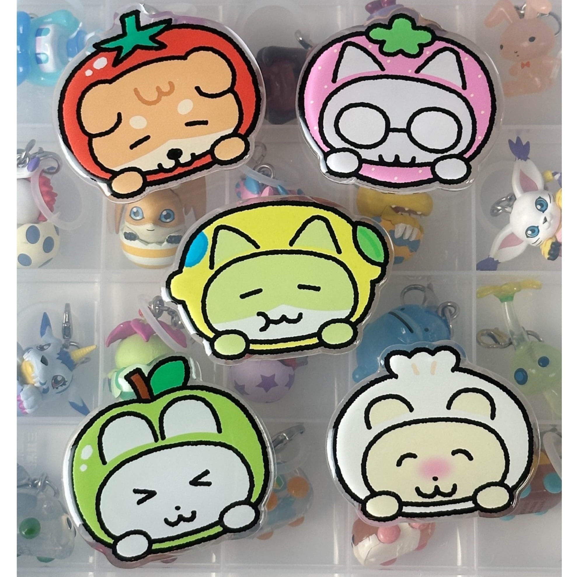 HEEHEECLUB] FRUITS エポキシ クリア スマホグリップ（全5種） | moim