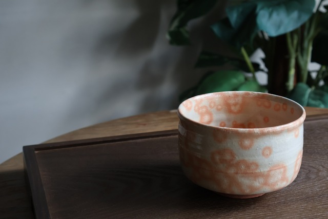 萩焼窯元 椿秀窯　彩土抹茶碗楽型