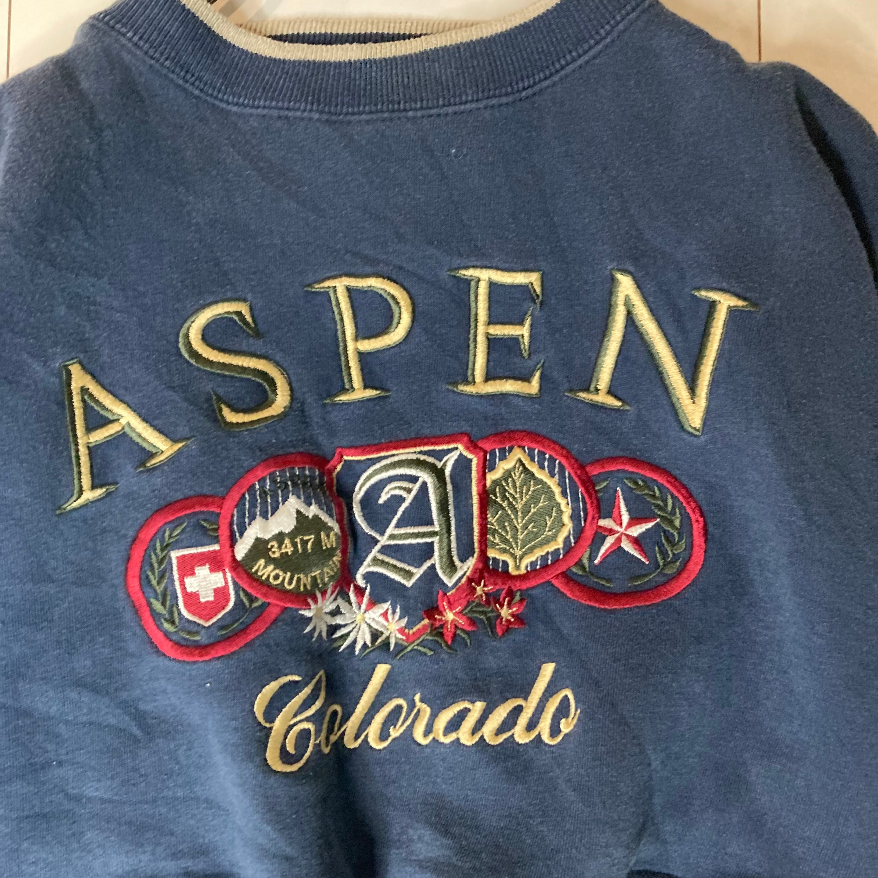 リメイク】 ショート丈スウェット SPORTS WEAR S 刺繍 | 古着屋OLDGREEN