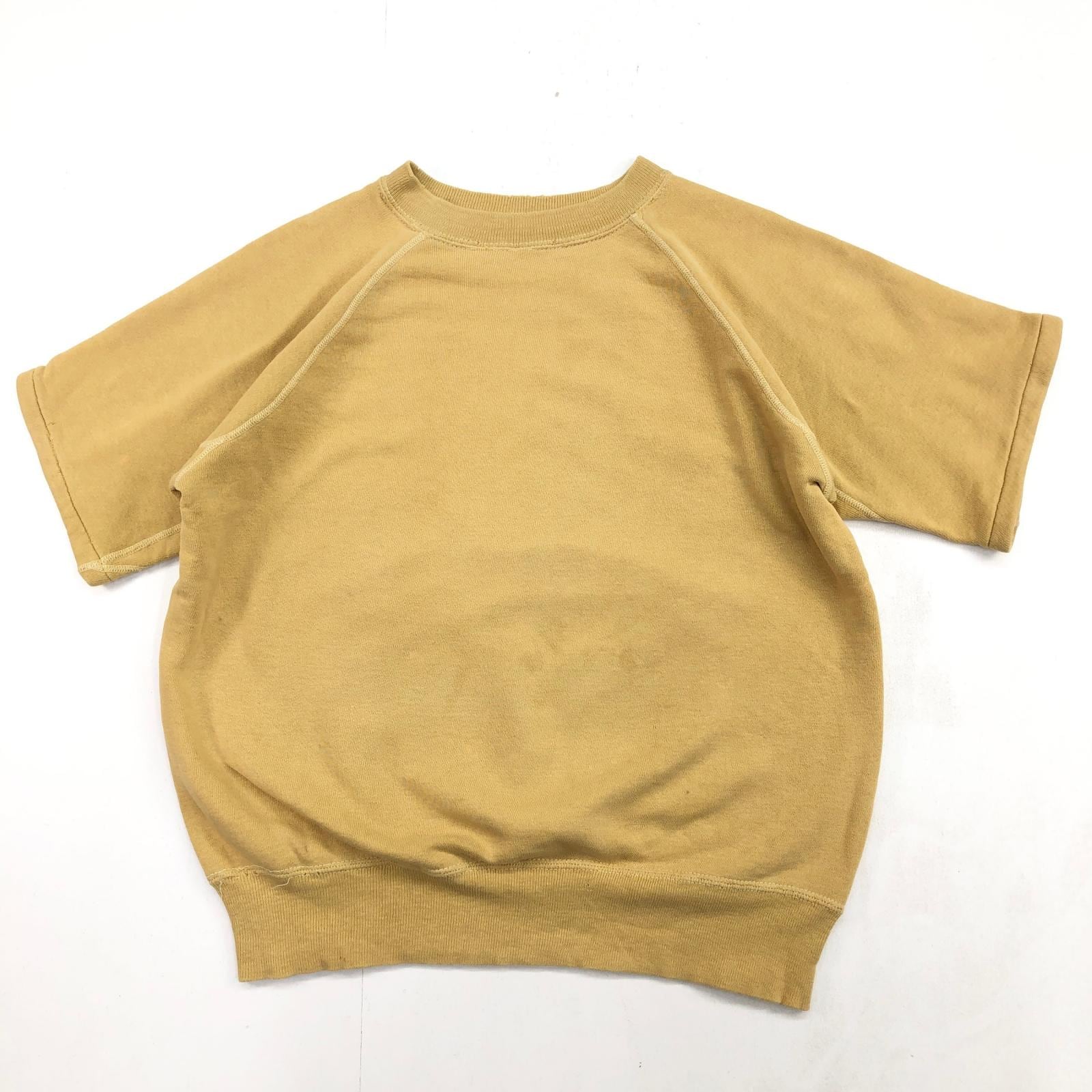 UNKNOWN 60- 70年代 半袖 スウェット カットオフ ラグランスウェット