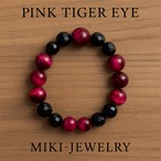 直感と精神を高める紫の守護石|MIKI-JEWELRY パープルタイガーアイブレスレット|Purple Tiger’s Eye Bracelet